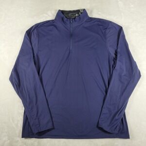 Greyson Quarter‎ 1/4 Zip Pullover Men's XL Blue Performance Golf Stretch Active